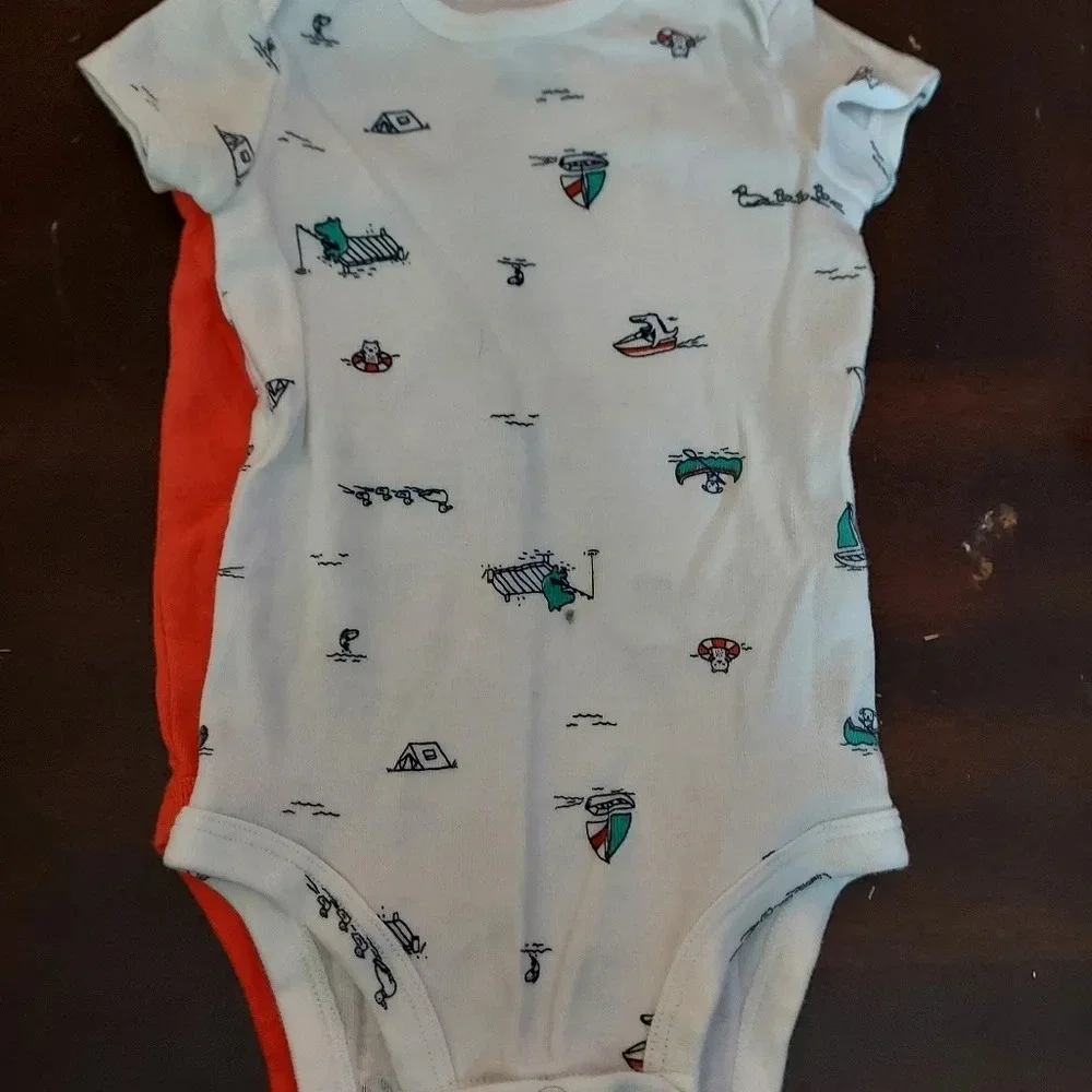 Carter's Baby Boy 3-Piece Orange Fun in the Sun Set Size 6 M